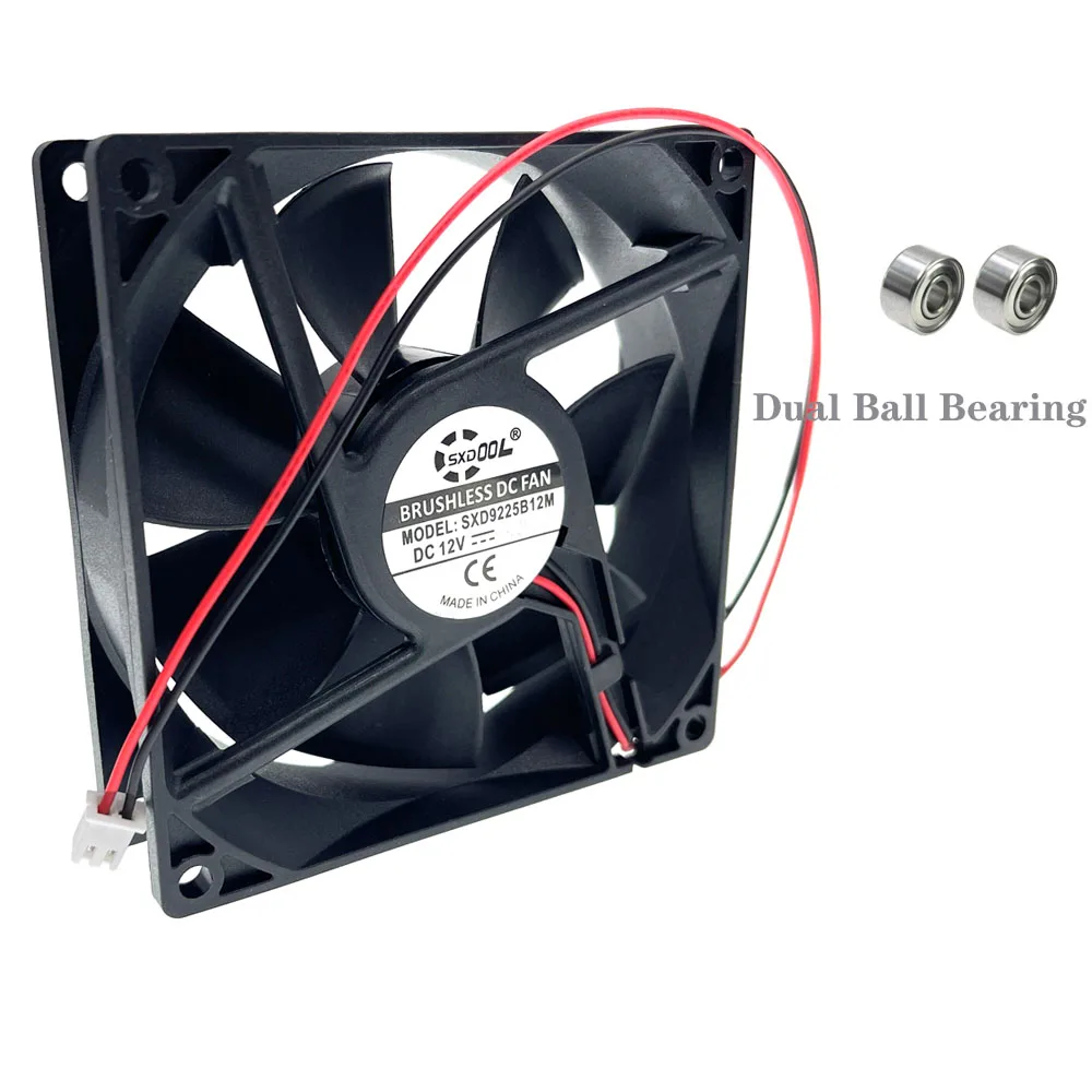 AUB0912VH - Ventilador axial 92x25mm 12V 4000RPM para PC, alto flujo