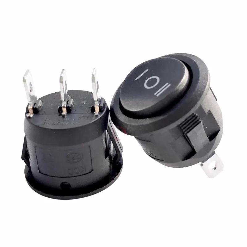 KCD1-105 Interruptor Basculante 23mm SPDT ON-OFF-ON Negro para Barco - imagen 4