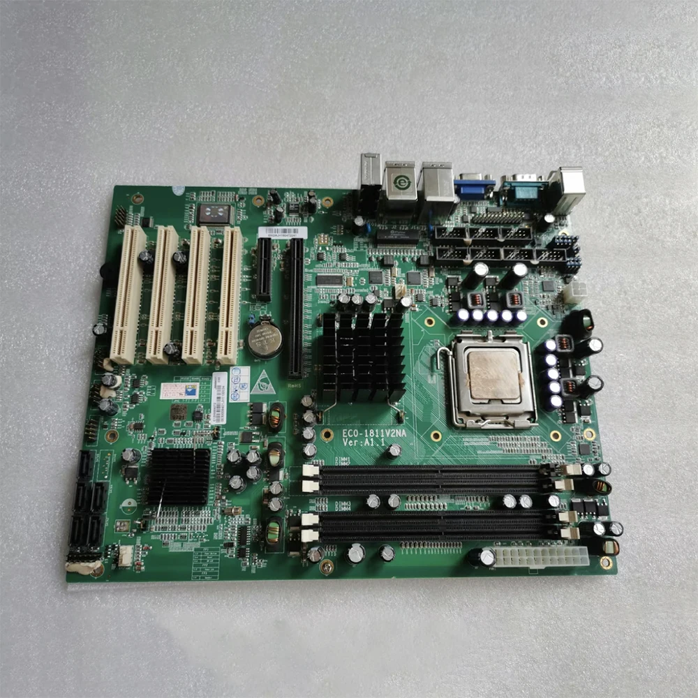 ECO-1811V2NA VER:A1.1 Placa base de computadora industrial DDR2 Puerto Ethernet dual 8 * COM - imagen 5