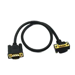 Cable VGA 15 Pines con Conector Angular 90° para Monitor y Proyector
