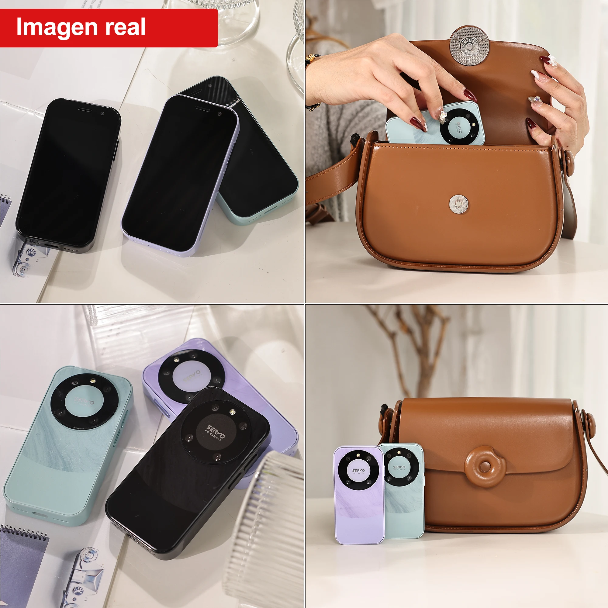 SERVO KING9000 Mini Smartphone 4G LTE sistema Android Play store WhatsAPP desbloqueo facial 2GB + 16GB WiFi 3,0 "teléfonos móviles inteligentes de bolsillo - imagen 3