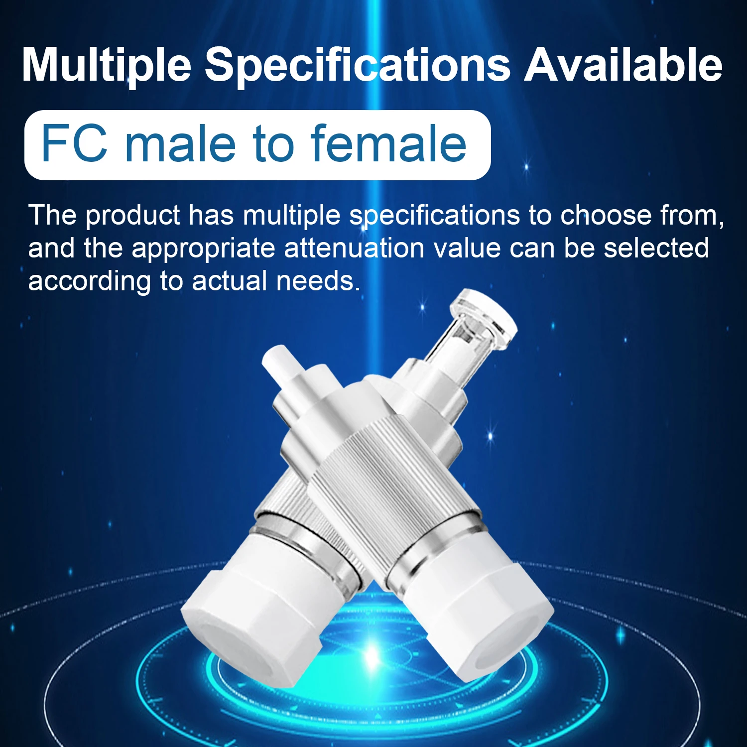 Atenuador de fibra óptica FC UPC, 2 piezas, hembra a macho, 3dB, 5dB, 7dB, 10dB, 15dB, 20dB, modo único, inserciones de atenuador fijo, conector FTTH - imagen 4