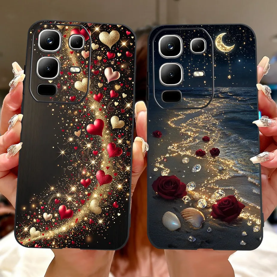 Para Infinix Note 50S 5G funda X6870 nueva funda pintada de lujo funda de teléfono de silicona suave para Infinix Note 50S Note50S 5G Fundas bolsas - imagen 5