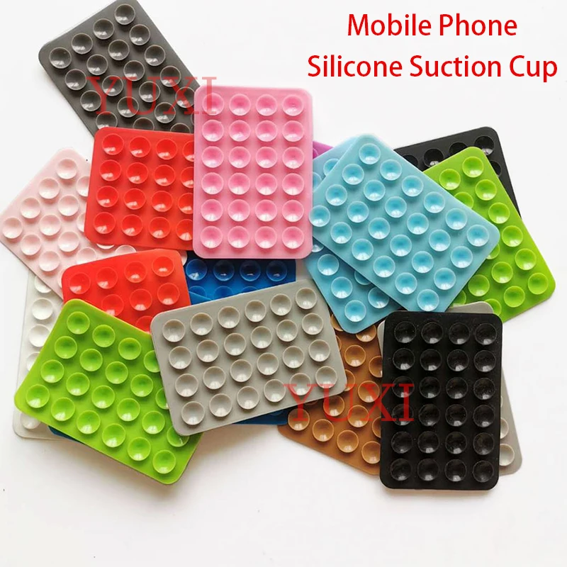 YUXI 1 Uds. Funda de silicona con ventosa para teléfono, agarre antideslizante y pegajoso para teléfono móvil, soporte de agarre fuerte para selfies y vídeos - imagen 2