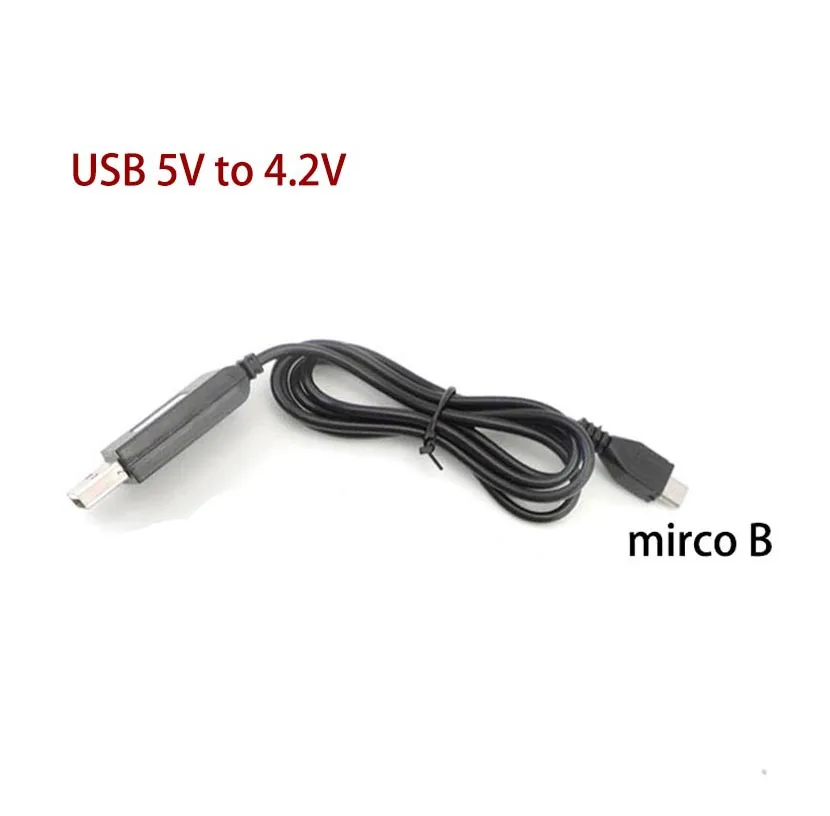 USB A macho 5V a 4.2V Mirco USB Línea de carga Cable de carga de alimentación USB-A a Micro-USB - imagen 2