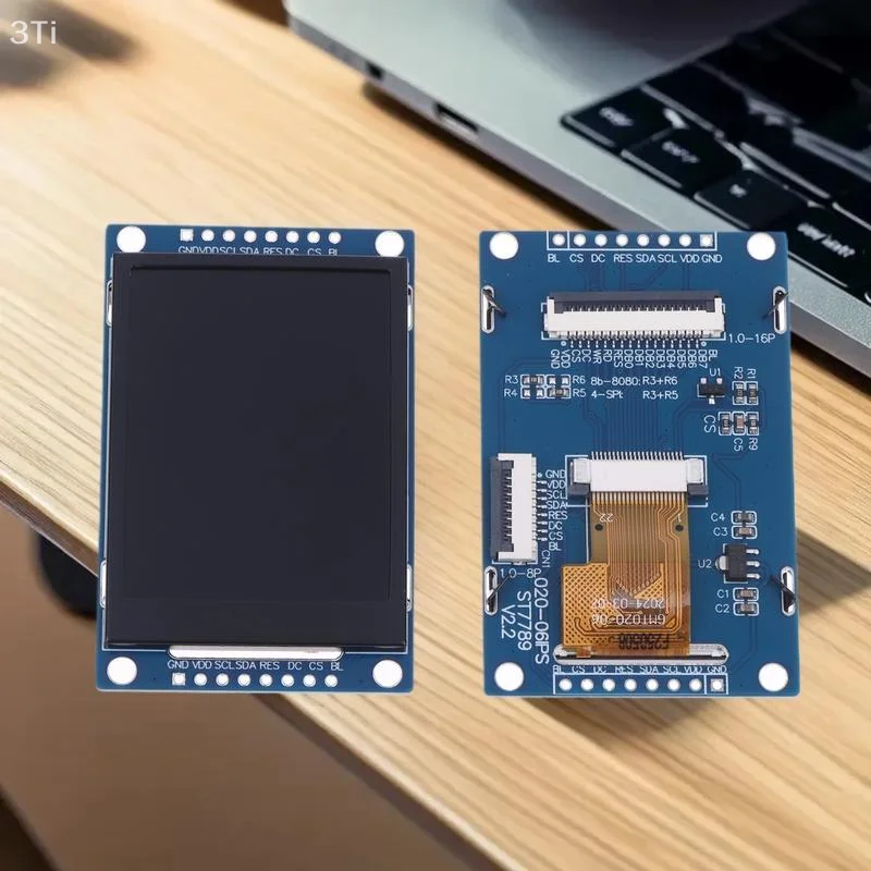 Pantallas LCD TFT a todo color de 2,0 pulgadas con puerto SPI/paralelo, controlador ST7789, compatible con Arduino (1/2 piezas) - imagen 3