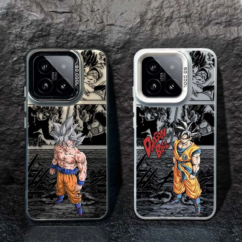Funda divertida d-dragon Ball Saiyan para Xiaomi Poco X3 X5 X6 F5 F6 M6 Pro GT NFC Pro, funda plateada colorida para teléfono