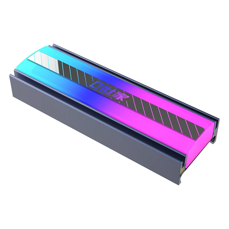 Disipador de calor TEUCER M.2 NVME SSD 5V 3 pines ARGB luces de colores 2280 enfriador de unidad de estado sólido - imagen 3