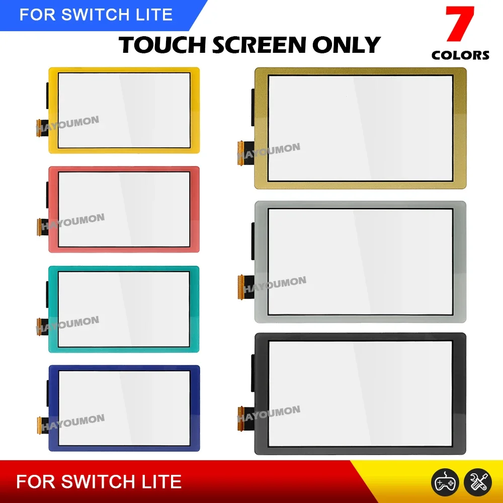 Pantalla táctil de repuesto de 7 colores para Switch Lite, digitalizador de pantalla táctil para consola de juegos de Panel NS Switch Lite