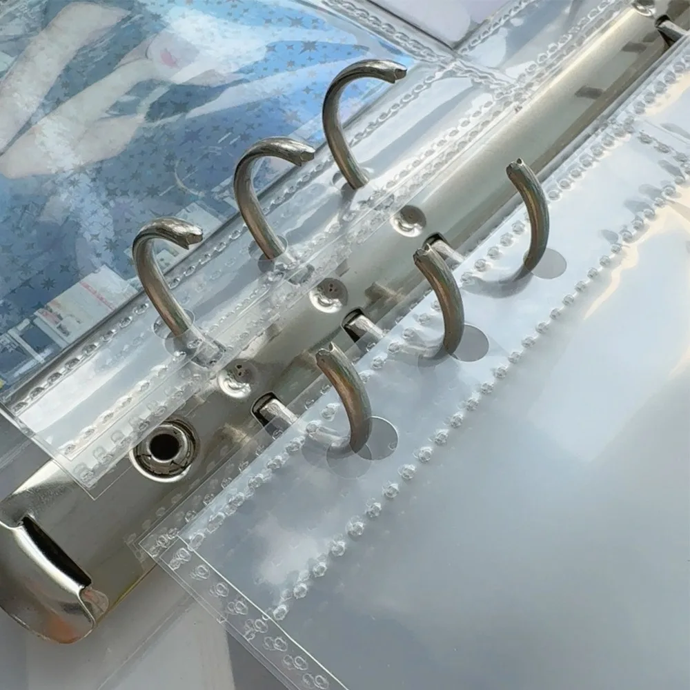 Carpeta de 4 bolsillos para tarjetas fotográficas, carpeta de papel de fondo, álbum de fotos Kpop, página interior de 6/3 agujeros, funda para carpeta de tarjetas fotográficas, 5-50 Uds. - imagen 4