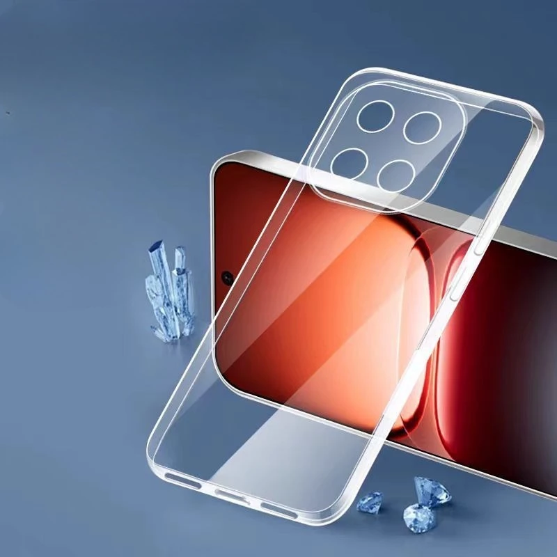 Funda de teléfono transparente ultrafina para Vivo iQOO 15, fundas de silicona TPU suave, funda trasera para iQOO15, carcasa protectora
