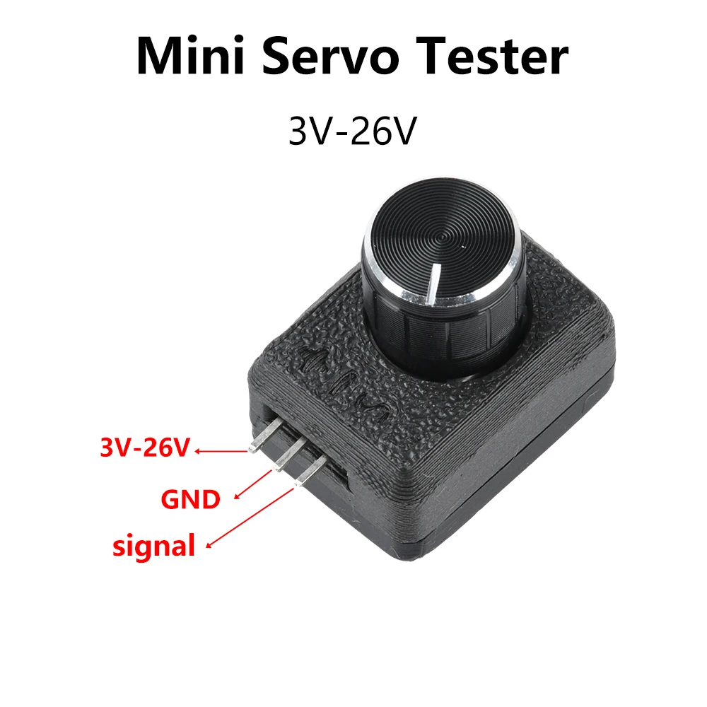 DC 3-26V 1-6S batería Servo ESC probador Simple pequeño Servo ESC probador PWM regulador volante engranaje módulo controlador de velocidad ﻿ - imagen 3