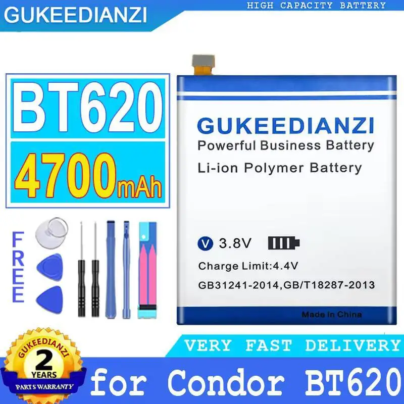 Caja fuerte de larga duración de 4700Mah para batería de teléfono móvil Condor BT620