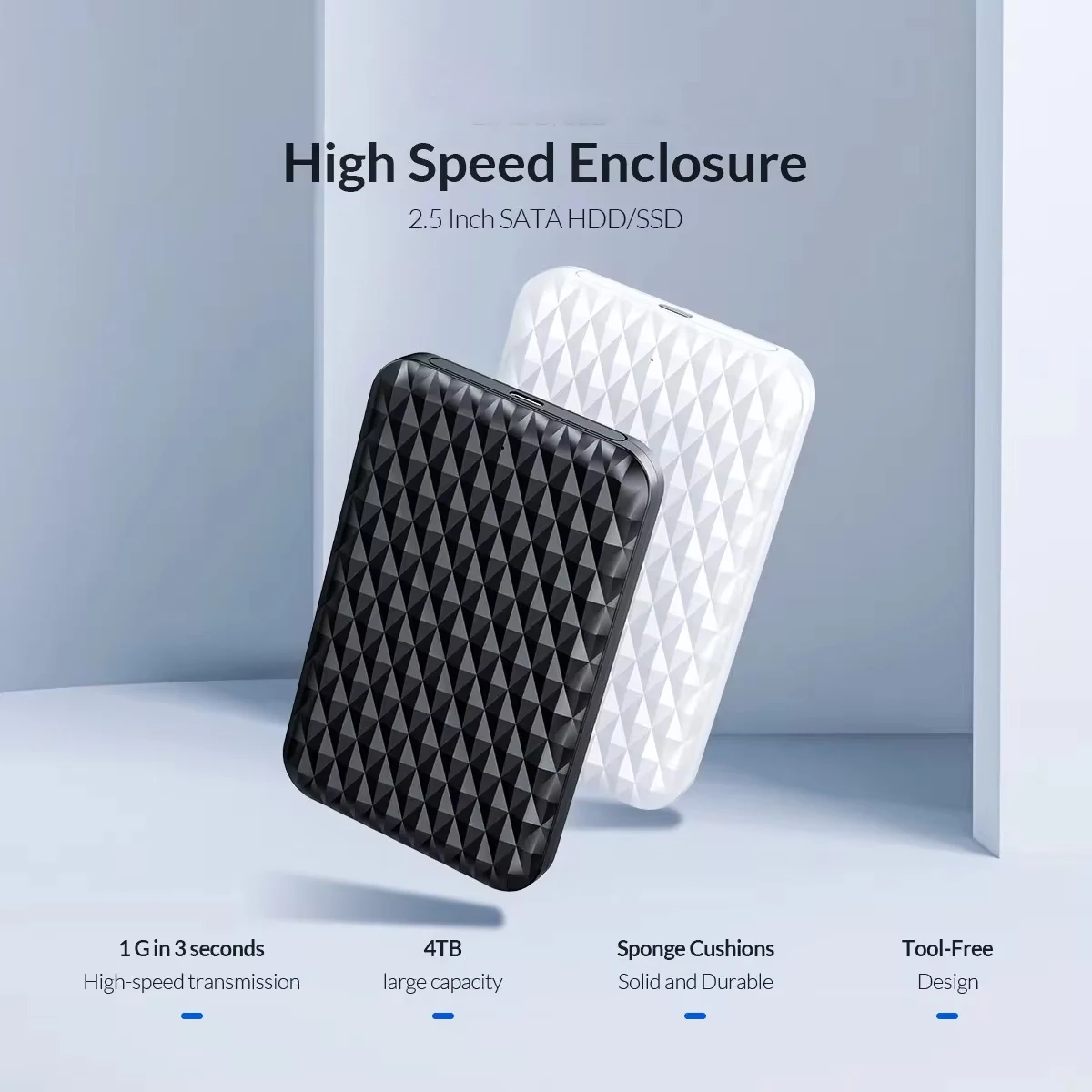 ORICO-carcasa para disco duro externo de 2,5 pulgadas, 5Gbps, SATA a USB 3,0, HDD SSD, para PC, portátil, caja de disco HDD SSD de 2,5 pulgadas - imagen 3