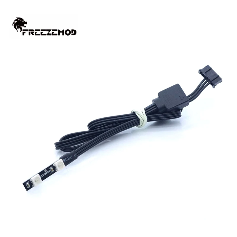 FREEZEMOD-reservatorio de refrigeración por agua para ordenador, luz LED RGB de 5V para tanque/bomba de agua, soporte de 30mm-250mm de longitud, sincronización MOBO ARGB,DT-S5YD - imagen 2