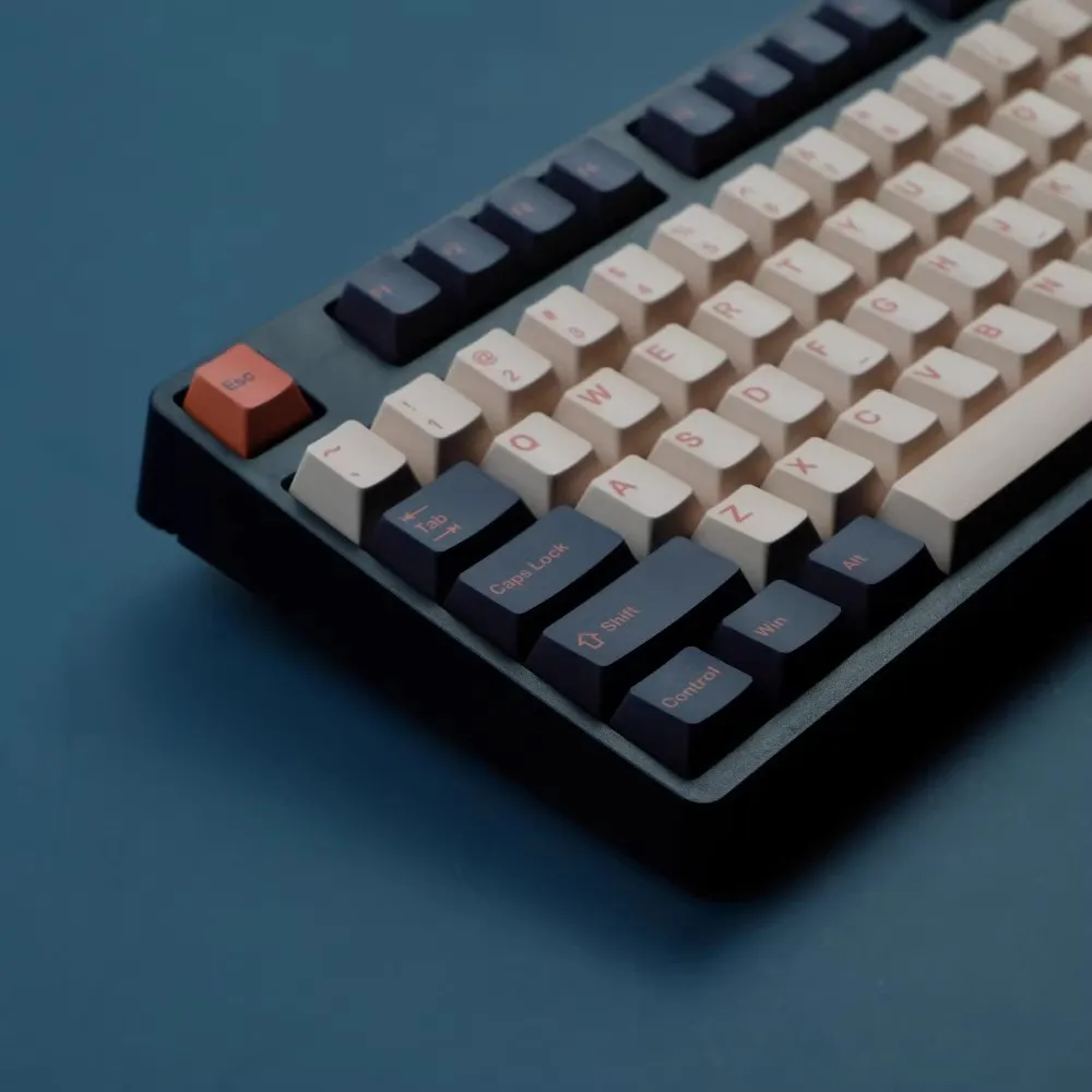 GMK Thai Tea Keycaps, PBT Dye, sublimación, perfil de cereza, 61, 64, 68, 75, 84, 87, 96, 98, 143, diseño, 104 teclas/juego - imagen 2