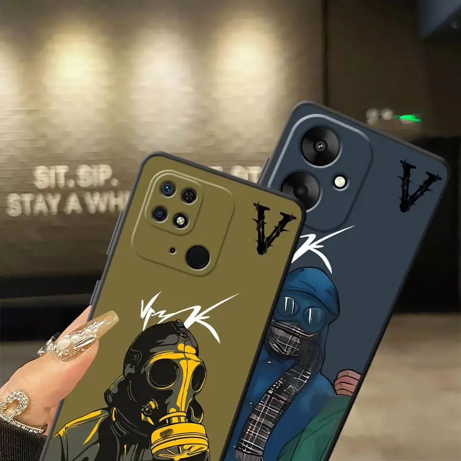 Funda de teléfono suave negra para Xiaomi Redmi 12C 14C 13C A4 10 A5 K40 K80 Pro 9 A3 A1 A2 Plus Senior v-vrunkS - imagen 3