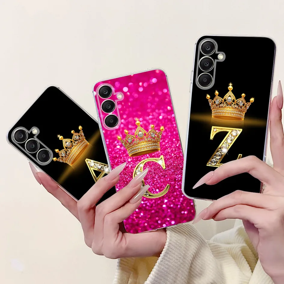 Funda para Samsung Galaxy A15 A25 A35 A55 5G, funda de teléfono con letras bonitas, fundas de silicona suaves transparentes para Samsung A25 5G SM-A256B - imagen 2