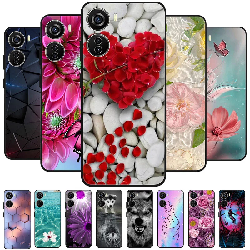 Para ZTE Blade V40 funda de diseño 8046 funda trasera de silicona a prueba de golpes funda de teléfono para ZTE Blade V 40 fundas de diseño coque de parachoques suave