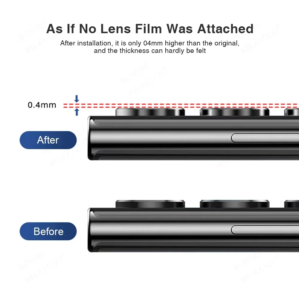 Para Samsung Galaxy S25 Ultra S24 Plus S23 Ultra Protector de lente de cámara cubierta de cámara de vidrio templado Protector de pantalla Metal Scratch - imagen 4