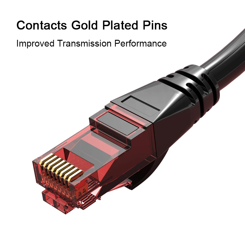 Linkwylan-Cable Ethernet Cat 6 UTP RJ45, Cable de conexión de 4 pares trenzados, Cable de red Lan de Internet para enrutador de ordenador portátil - imagen 4