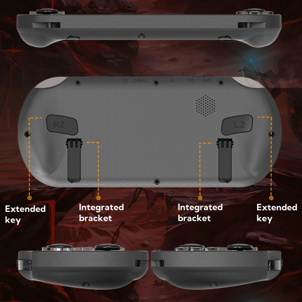 Consola de videojuegos portátil SF3000, pantalla IPS de 4,5 pulgadas, consola de juegos Retro, reproductor de vídeo portátil de bolsillo de 3000mAh, juegos para niños - imagen 5