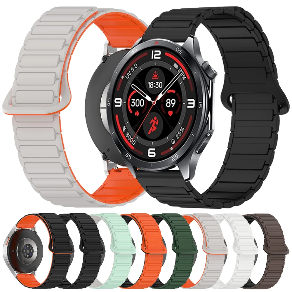 Correa magnética de silicona para OnePlus Watch 3 2R 2/OPPO Watch X2 4 Pro, Correa deportiva para Xiaomi S4 S1, pulsera de 22mm