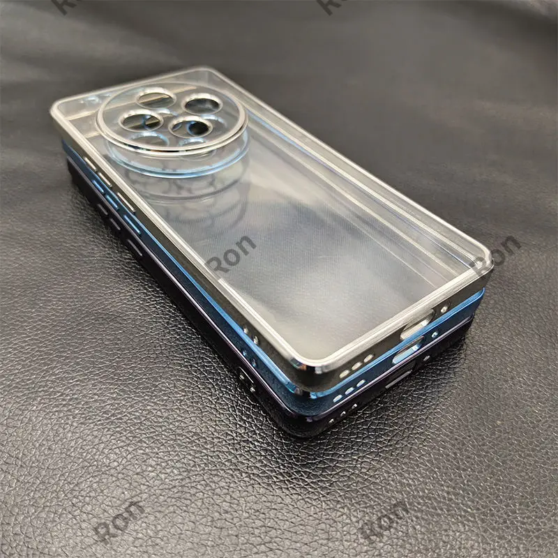 Funda para OPPO Reno 12 F FS F27 5G, cubierta galvanizada transparente de lujo para OPPO Reno 12F 4G, parachoques de silicona suave a prueba de golpes - imagen 5