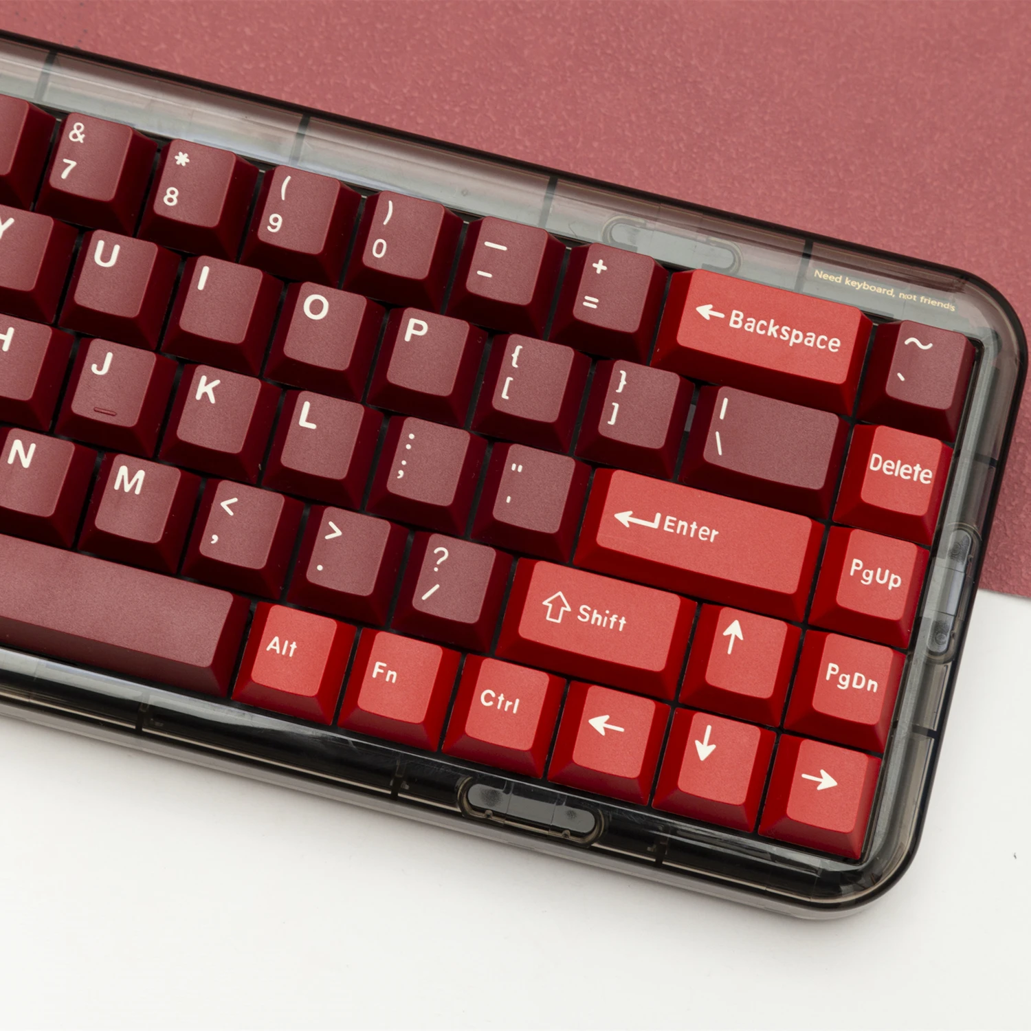 Jamon GMK Keycaps 173 teclas Cherry Profile PBT Red DYE-SUB Keycap para MX Switch Teclado de juego mecánico 61/87/96/98/108 Key Cap - imagen 4