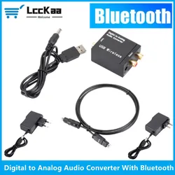 Conversor DAC Toslink Coaxial a RCA con Bluetooth para Audio Digital