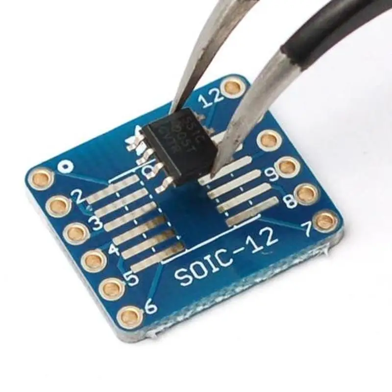 PCB SMT Breakout para SOIC-12 o TSSOP-12, paquete de 6, 1211 ESP32