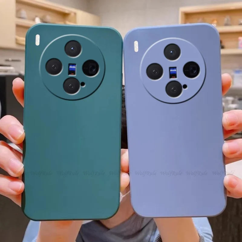 Para Vivo X300 funda Vivo X300 Pro Capas silicona líquida a prueba de golpes armadura trasera TPU suave para cubierta Vivo X300 Fundas - imagen 3