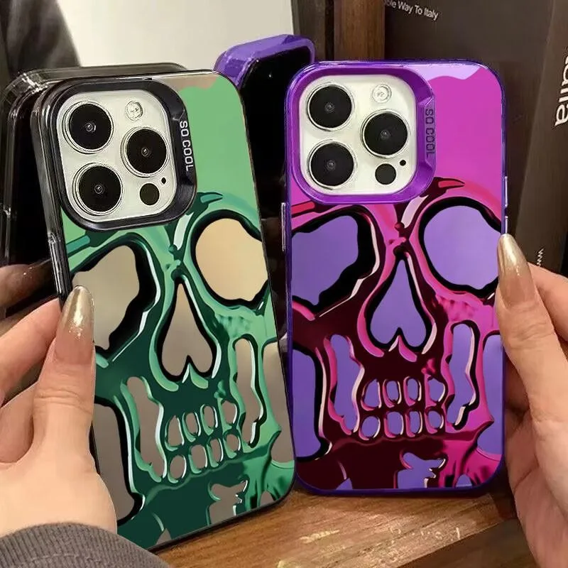 Funda Cranial Color Frenzy para iPhone 17Pro 16 15 14 13 12 11 Pro Max XR funda protectora de pantalla carcasa a prueba de golpes - imagen 2