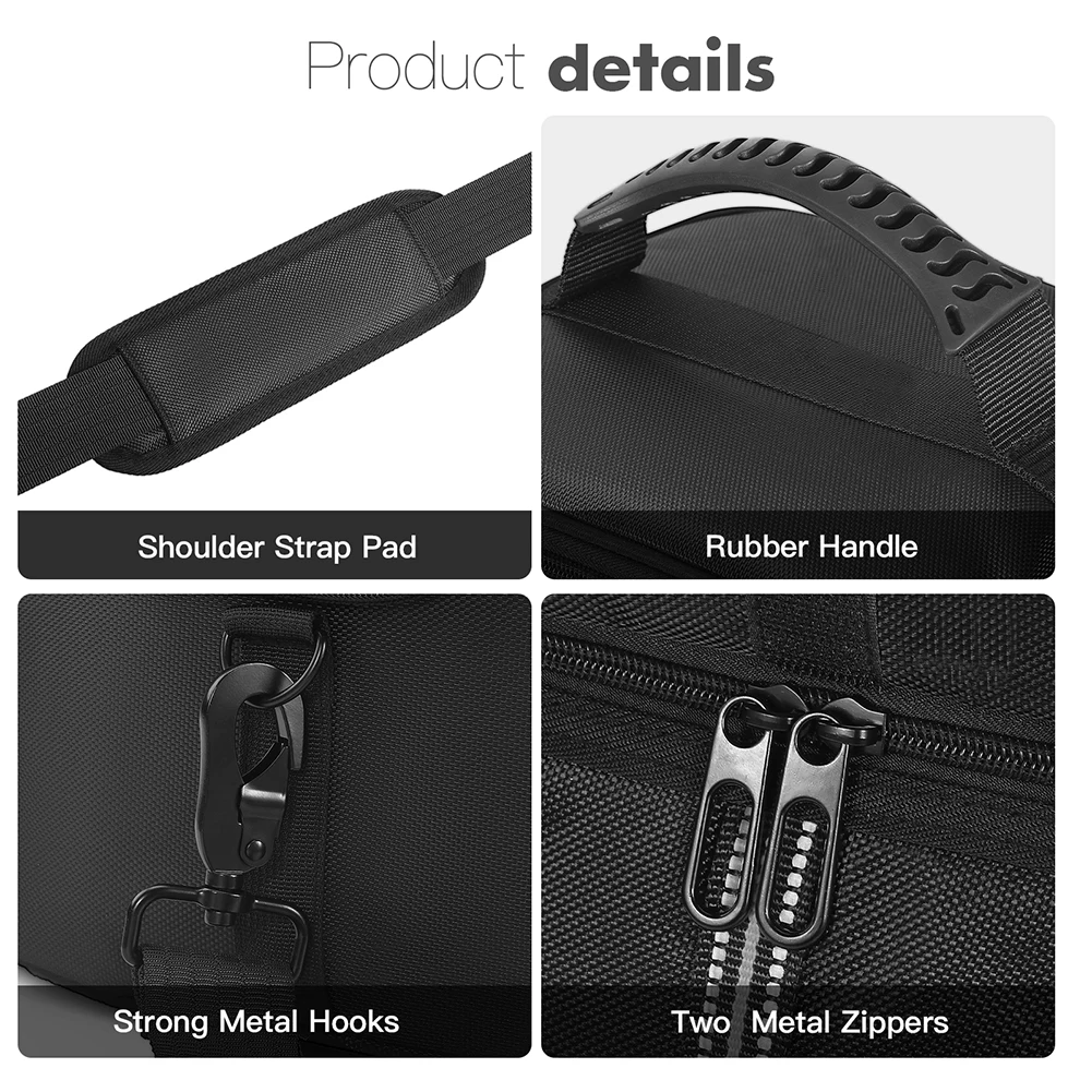 Estuche de viaje portátil, Estuche de transporte de viaje impermeable, estuche de almacenamiento para estación de energía para batería de respaldo BLUETTI EB3A 268Wh LiFePO4 - imagen 5