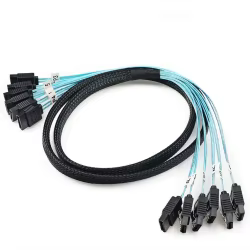 Cable SATA III 6 Gbps 7 Pines para Disco Duro SSD y Servidor