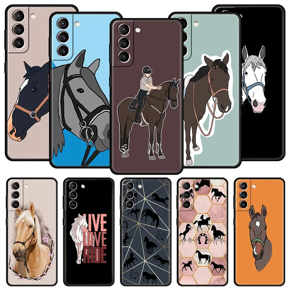 Frederik el gran caballo de belleza para Samsung Galaxy S24 S23 S22 Ultra S20 S21 FE 5G funda de teléfono S10 S9 Plus S10E S8 Lite 20
