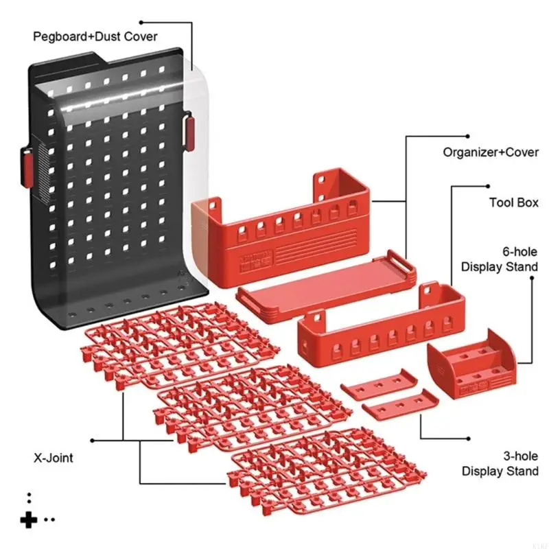 Solución almacenamiento Keycap Pegboard para entusiastas los teclados que ofrece adaptabilidad a múltiples escenarios K1KF - imagen 5
