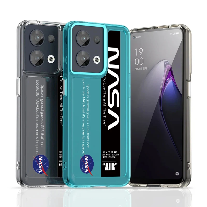 Funda de teléfono para Oppo Reno 7 8 Pro T 10 5G, protección a prueba de golpes para su teléfono duro, parte con nombre negro, de la FDA - imagen 2