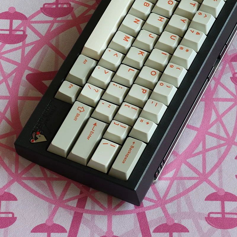 Juego de teclas con tema naranja clásico, perfil de cereza PBT, teclas originales personalizadas hechas a mano para teclado mecánico, accesorios de regalo - imagen 4