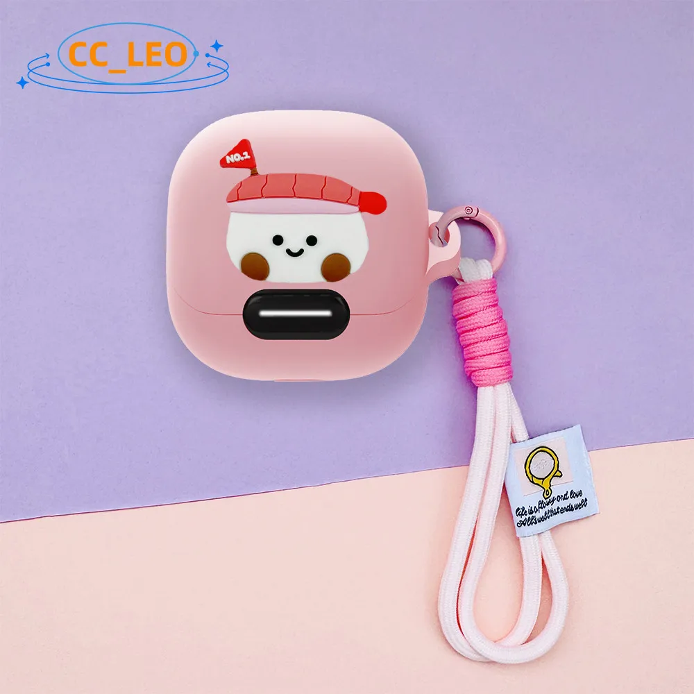 Funda protectora suave de silicona para Anker Soundcore Liberty 4 NC, bonito colgante con cordón, Soundcore Liberty 4 NC - imagen 4