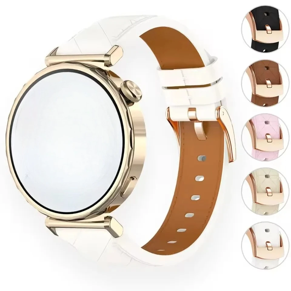 Correa de reloj inteligente de cuero PU de 18 y 20mm para Garmin Venu 4 3S 2S Vivoactive 4S 3S Forerunner 265S 255S - imagen 4