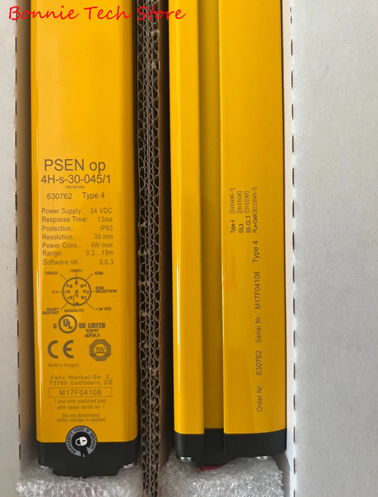 630762 para PILZ Cortina de luz de seguridad, PSEN op4H-s-30-045/1 - imagen 2