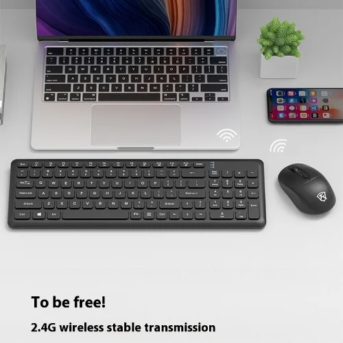 Nuevo juego de teclado y ratón inalámbrico de 2,4g, portátil, oficina, escritura silenciosa, ahorro de energía, accesorios de oficinas impermeables y a prueba de polvo - imagen 3
