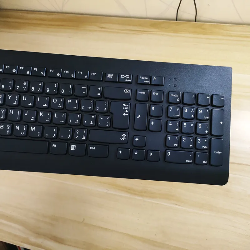 Juego de teclado y ratón inalámbrico ultrafino KBRFBU71 con diseño árabe para teclado de oficina de negocios Lenovo - imagen 5