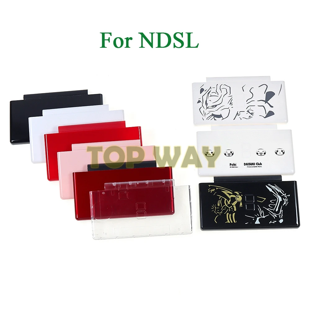 1 Uds cubierta superior botón inferior para NDSL juego DS Lite consola cubierta facial carcasa de plástico - imagen 2