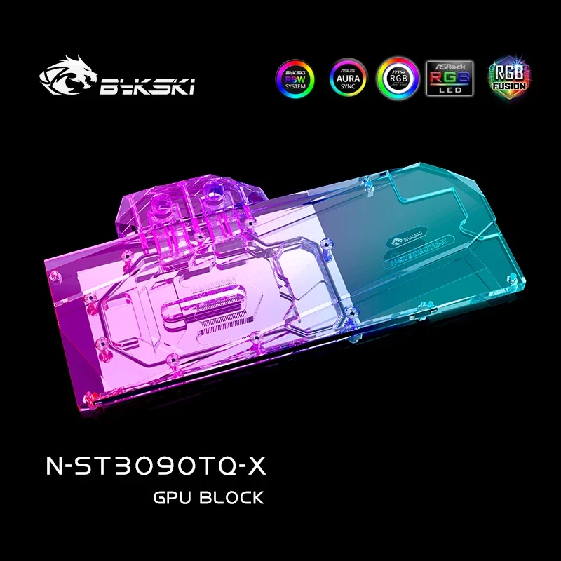 Bykski bloque de agua para uso para ZOTAC RTX 3080 /3090 10G6X tarjeta de edición OC de Apocalipsis/radiador de cobre/5V 12V RGB SYMC N-ST3090TQ-X - imagen 2