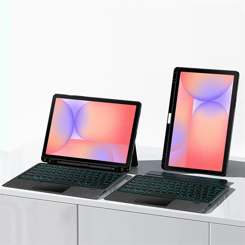 Funda con teclado magnético para Samsung Galaxy Tab S10 Lite SM-X400, teclado con panel táctil retroiluminado para Galaxy Tab S10 Lite, funda de 10,9 pulgadas - imagen 5