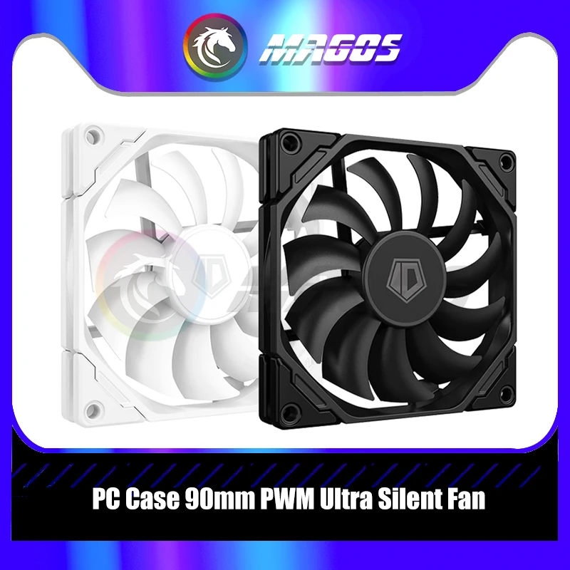 Ventilador Refrigeración RGB PWM 90mm 4 Pines Silencioso PC Gaming - imagen 3