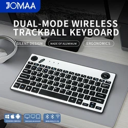 JOMAA Teclado Inalámbrico Trackball Bluetooth Smart TV Tablet
