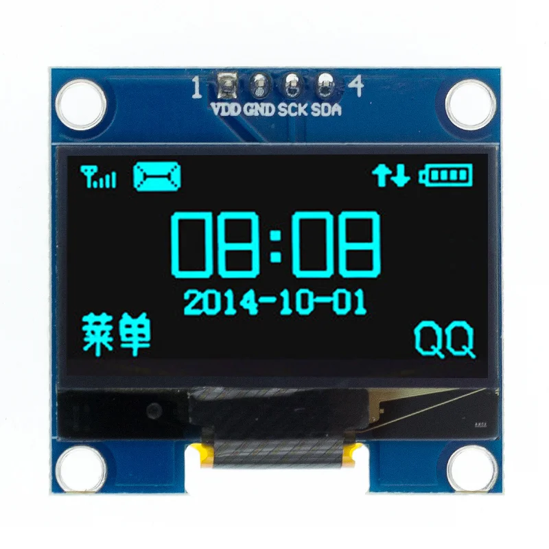 Módulo OLED de 1,3 pulgadas, pantalla LED LCD de 1,3 pulgadas, Color blanco/azul, SPI/IIC, I2C, comunicate, 128x64 - imagen 4